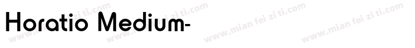 Horatio Medium字体转换